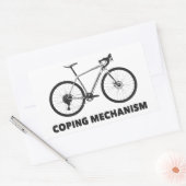 笠木機構自転車 長方形シール (封筒)