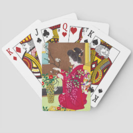 笠松四郎花いけばな女性舞妓アート トランプ