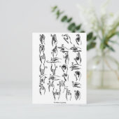 符号言語アルファベット ポストカード (スタンド正面)