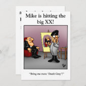 第おもしろいバースデーパーティ招待状 招待状 (正面/裏面)