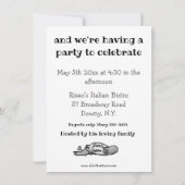 第おもしろいバースデーパーティ招待状 招待状 (裏面)