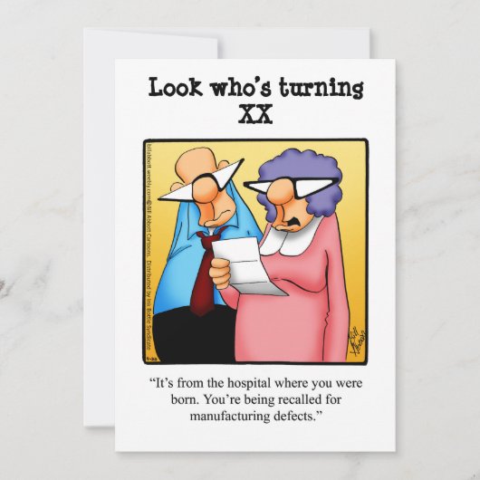 第おもしろいバースデーパーティ招待状 招待状 (正面)