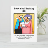 第おもしろいバースデーパーティ招待状 招待状 (スタンド正面)