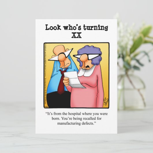 第おもしろいバースデーパーティ招待状 招待状 (スタンド正面)