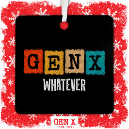 第おもしろい世代X世代X世代Xer世代X Anything メタルオーナメント