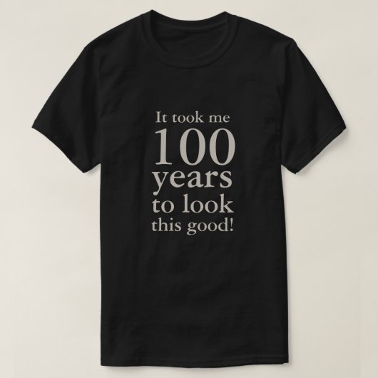 第おもしろい100誕生日記念 Tシャツ (デザイン正面)