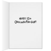 第おもしろい13期火災付きケーキ誕生日 (内側 (右))