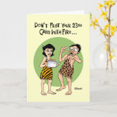 第おもしろい23誕生日 カード (黄色い花)