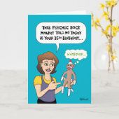 第おもしろい35誕生日 カード (黄色い花)