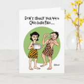 第おもしろい44誕生日 カード (黄色い花)