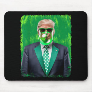 第おもしろい47期大統領St patricks day・アイルランド・トランプB マウスパッド