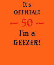 第おもしろい50回誕生日公式Geezer Tシャツ