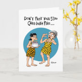 第おもしろい53誕生日 カード (黄色い花)