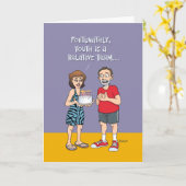 第おもしろい54誕生日 カード (黄色い花)