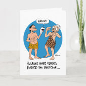 第おもしろい56誕生日 カード (正面)