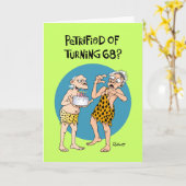 第おもしろい68誕生日 カード (黄色い花)