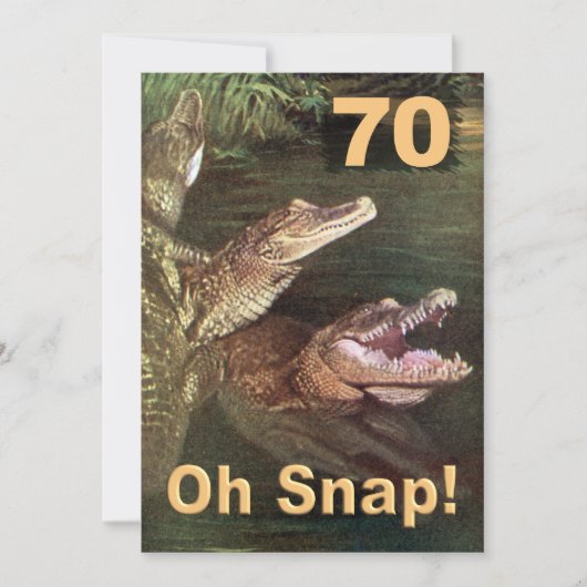 第おもしろい70バースデーパーティ招待状 招待状 (正面)