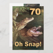 第おもしろい70バースデーパーティ招待状 招待状 (正面/裏面)