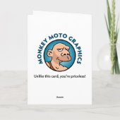 第おもしろい73誕生日 カード (裏面)