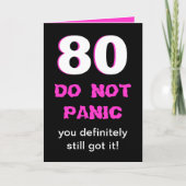 第おもしろい80回誕生日カード カード (正面)