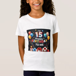 第きらめく15誕生日おもしろい女子 Tシャツ