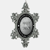 第エレガント十一回結婚鋼祭 スノーフレークピューターオーナメント (左)