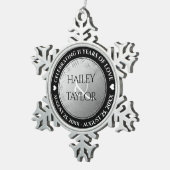 第エレガント十一回結婚鋼祭 スノーフレークピューターオーナメント (右)