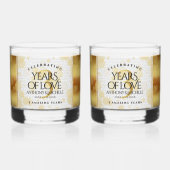 第エレガント革結婚周年記念 ウイスキーグラス (裏面)