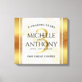 第エレガント革結婚周年記念 キャンバスプリント (正面)