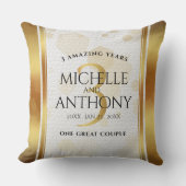 第エレガント革結婚周年記念 クッション (正面)