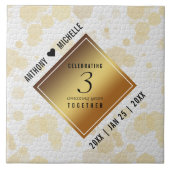 第エレガント革結婚周年記念 タイル (正面)