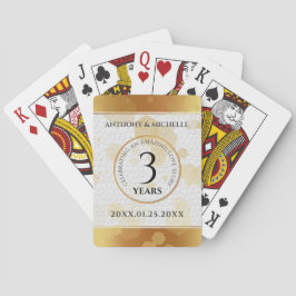 第エレガント革結婚周年記念 トランプ