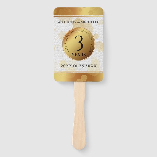 第エレガント革結婚周年記念 ハンドファン (正面)