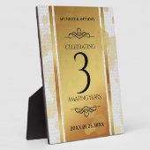 第エレガント革結婚周年記念 フォトプラーク (側面)