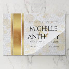 第エレガント革結婚周年記念 ペーパーパッド