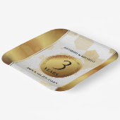 第エレガント革結婚周年記念 ペーパープレート (傾斜あり)