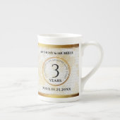 第エレガント革結婚周年記念 ボーンチャイナマグカップ (右)