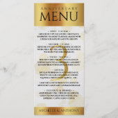 第エレガント革結婚周年記念 メニュー (正面)