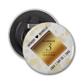 第エレガント革結婚周年記念 栓抜き (正面)