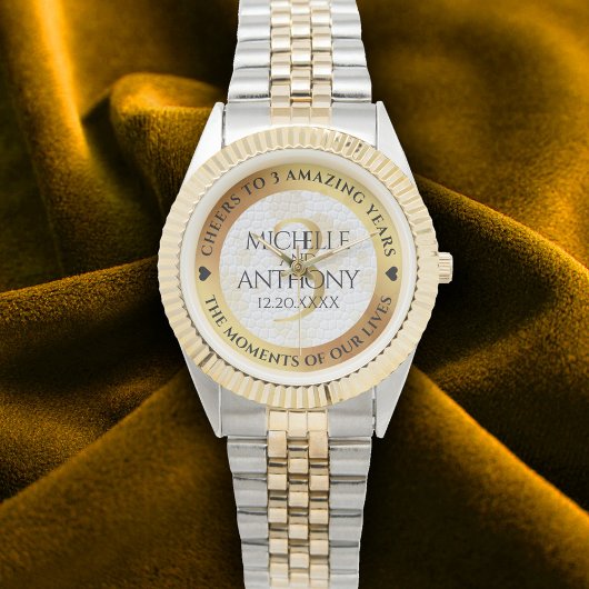 第エレガント革結婚周年記念 腕時計