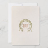 第エレガント100回誕生日招待状アールヌーボーミュシャ 招待状 (裏面)