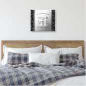 第エレガント11回鉄結婚鋼記念日お祝い キャンバスプリント (インサイチュ (寝室))