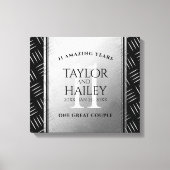 第エレガント11回鉄結婚鋼記念日お祝い キャンバスプリント (正面)