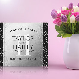 第エレガント11回鉄結婚鋼記念日お祝い キャンバスプリント