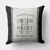 第エレガント11回鉄結婚鋼記念日お祝い クッション (裏面)