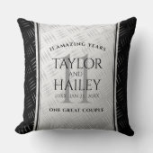 第エレガント11回鉄結婚鋼記念日お祝い クッション (正面)