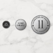 第エレガント11回鉄結婚鋼記念日お祝い コンフェッティ (正面)