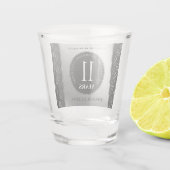 第エレガント11回鉄結婚鋼記念日お祝い ショットグラス (裏面)