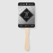 第エレガント11回鉄結婚鋼記念日お祝い ハンドファン (正面)