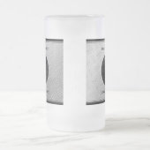 第エレガント11回鉄結婚鋼記念日お祝い フロストグラスビールジョッキ (中央)